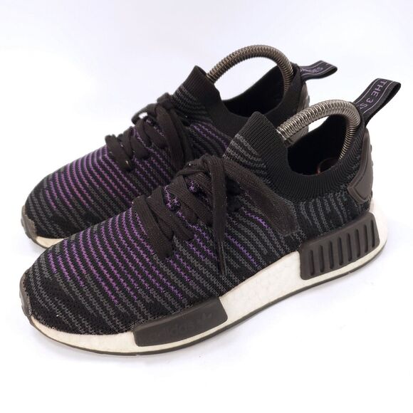 Adidas NMD R1 PK W Athletic Running Training Shoe Womens Size 6 CG6270 Black - Picture 1 of 9